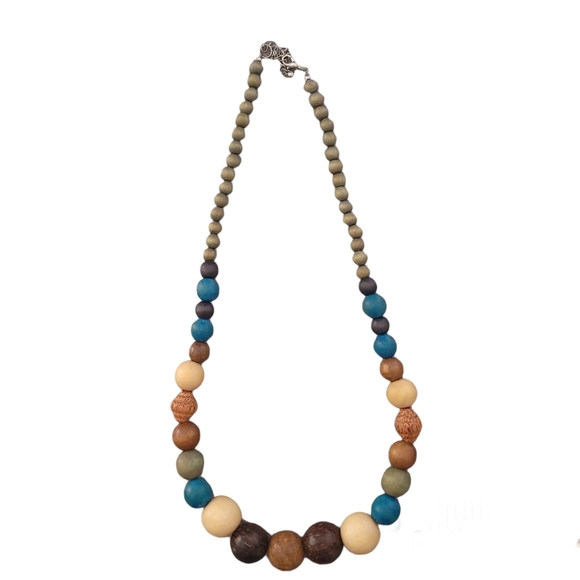 Jewelry Chunky Multicolored Wooden Necklace Poshmark